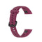 For Huawei Honor Band 5i / Band 4 Metal Buckle Silicone Watch Band, Size: Free Size(Rose Wood)