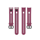 For Huawei Honor Band 5i / Band 4 Metal Buckle Silicone Watch Band, Size: Free Size(Rose Wood)