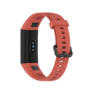 For Huawei Honor Band 5i / Band 4 Metal Buckle Silicone Watch Band, Size: Free Size(Orange)