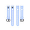 For Huawei Honor Band 5i / Band 4 Metal Buckle Silicone Watch Band, Size: Free Size(Chrysanthemum Blue)