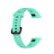 For Huawei Honor Band 5i / Band 4 Metal Buckle Silicone Watch Band, Size: Free Size(Lake Blue)
