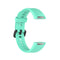 For Huawei Honor Band 5i / Band 4 Metal Buckle Silicone Watch Band, Size: Free Size(Lake Blue)