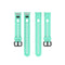 For Huawei Honor Band 5i / Band 4 Metal Buckle Silicone Watch Band, Size: Free Size(Lake Blue)