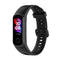 For Huawei Honor Band 5i / Band 4 Metal Buckle Silicone Watch Band, Size: Free Size(Black)