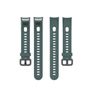 For Huawei Honor Band 5i / Band 4 Metal Buckle Silicone Watch Band, Size: Free Size(Olive Green)