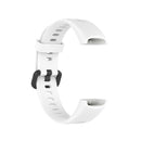 For Huawei Honor Band 5i / Band 4 Metal Buckle Silicone Watch Band, Size: Free Size(White)