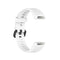 For Huawei Honor Band 5i / Band 4 Metal Buckle Silicone Watch Band, Size: Free Size(White)