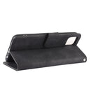 For OPPO Realme C11 Solid Color Skin Feel Magnetic Buckle Horizontal Flip Calf Texture PU Leather Case with Holder & Card Slots & Wallet(Black)