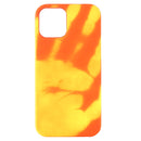 For iPhone 12 / 12 Pro Paste Skin + PC Thermal Sensor Discoloration Protective Back Cover Case(Red Yellow)