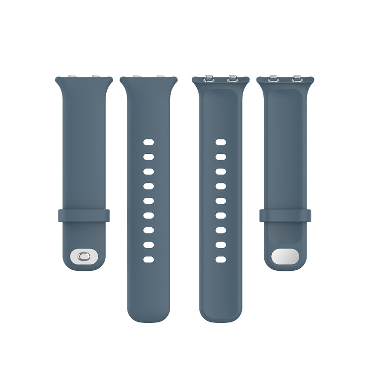 For OPPO Watch 41mm Silicone Watch Band(Rock Cyan)