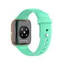 For OPPO Watch 41mm Silicone Watch Band(Stay Blue And Green)