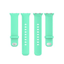 For OPPO Watch 41mm Silicone Watch Band(Stay Blue And Green)