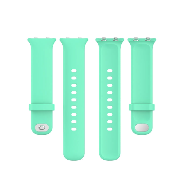 For OPPO Watch 41mm Silicone Watch Band(Stay Blue And Green)
