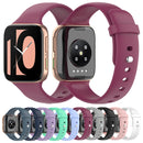 For OPPO Watch 41mm Silicone Watch Band(Stay Blue And Green)