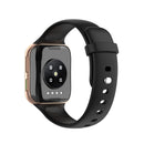 For OPPO Watch 46mm Silicone Watch Band(Black)