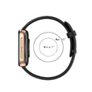 For OPPO Watch 46mm Silicone Watch Band(Black)