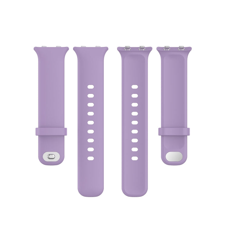 For OPPO Watch 46mm Silicone Watch Band(Light Purple)