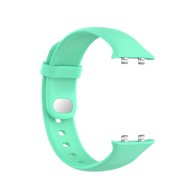 For OPPO Watch 46mm Silicone Watch Band(Stay Blue And Green)