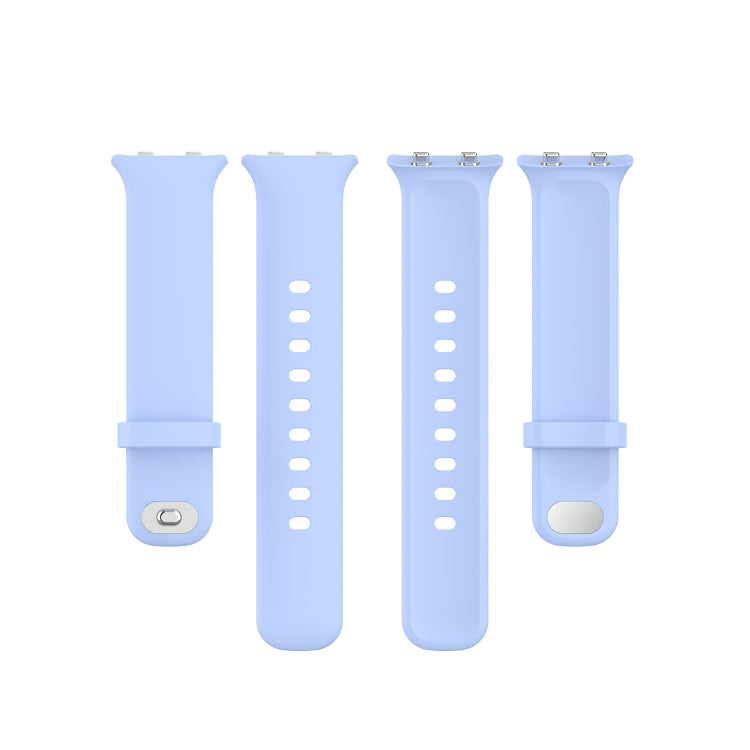For OPPO Watch 46mm Silicone Watch Band(Chrysanthemum Blue)