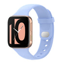 For OPPO Watch 46mm Silicone Watch Band(Chrysanthemum Blue)