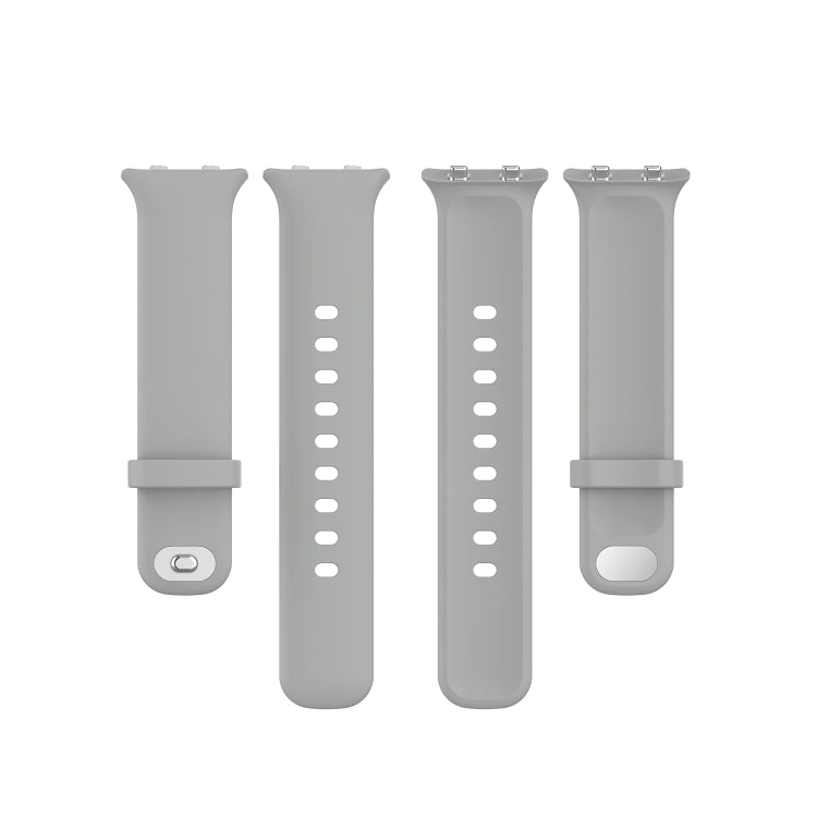 For OPPO Watch 46mm Silicone Watch Band(Gray)