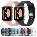 For OPPO Watch 46mm Silicone Watch Band(Chrysanthemum Blue)