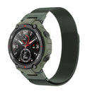 For Huami Amazfit T-Rex A1918 Milan Watch Band with Screwdriver(Olive Green)