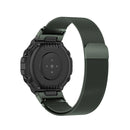 For Huami Amazfit T-Rex A1918 Milan Watch Band with Screwdriver(Olive Green)