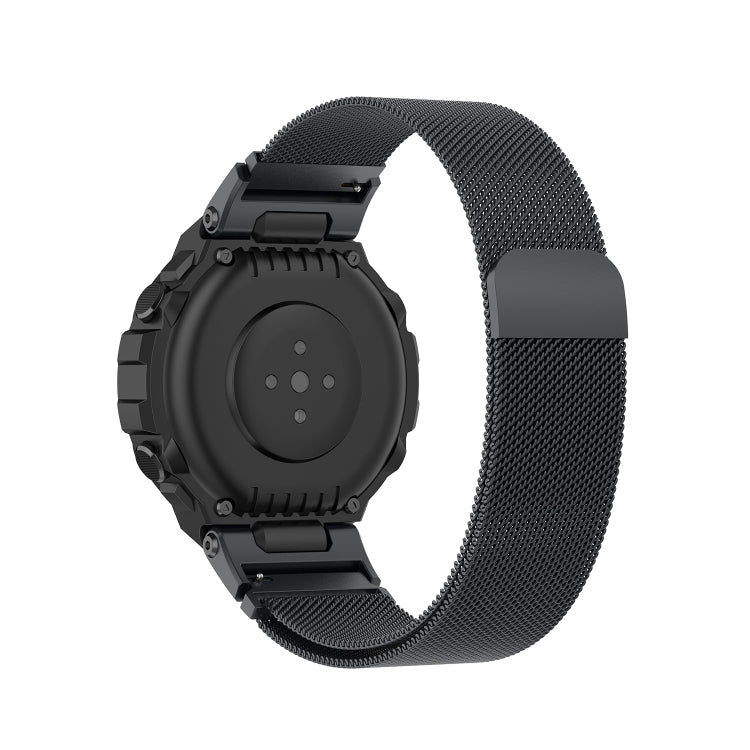 For Huami Amazfit T-Rex A1918 Milan Watch Band with Screwdriver(Dark Gray)