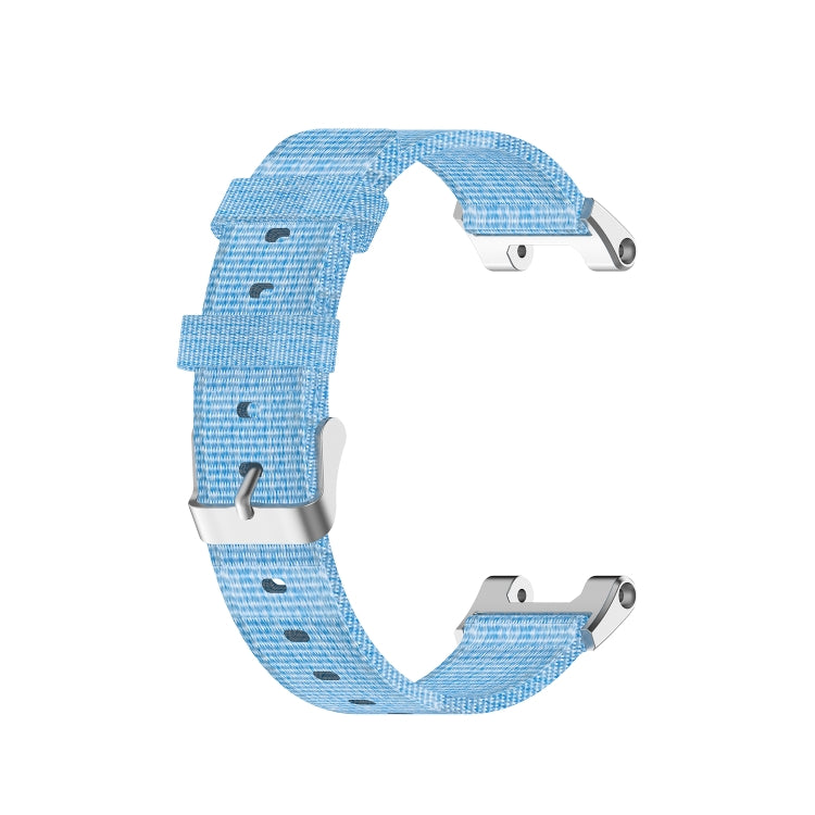 For Huami Amazfit T-Rex A1918 Nylon Canvas Replacement Strap with Screwdriver(Light Blue)