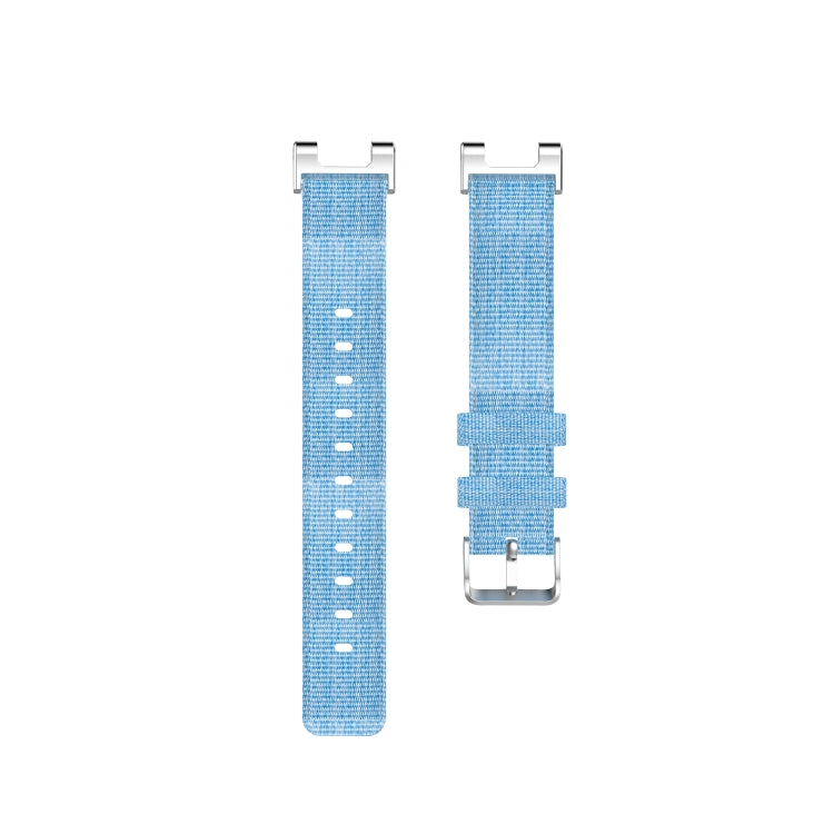 For Huami Amazfit T-Rex A1918 Nylon Canvas Replacement Strap with Screwdriver(Light Blue)