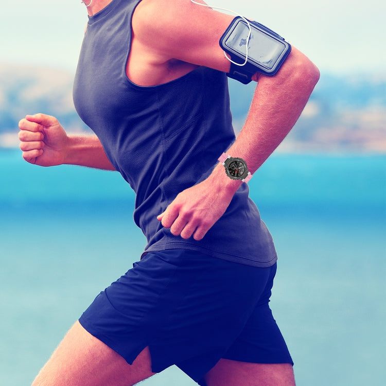 For Huami Amazfit T-Rex A1918 Nylon Canvas Replacement Strap with Screwdriver(Light Blue)