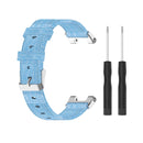 For Huami Amazfit T-Rex A1918 Nylon Canvas Replacement Strap with Screwdriver(Light Blue)