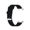 For Huami Amazfit T-Rex A1918 Nylon Canvas Replacement Strap with Screwdriver(Black)