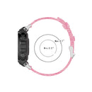 For Huami Amazfit T-Rex A1918 Nylon Canvas Replacement Strap with Screwdriver(Black)