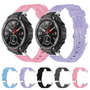 For Huami Amazfit T-Rex A1918 Nylon Canvas Replacement Strap with Screwdriver(Black)