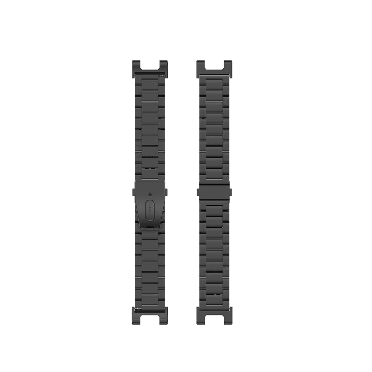 For Huami Amazfit T-Rex A1918 3-Beads Stainless Steel Watch Band with Screwdriver(Black)