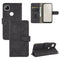 For Google Pixel 4a Solid Color Skin Feel Magnetic Buckle Horizontal Flip Calf Texture PU Leather Case with Holder & Card Slots & Wallet(Black)