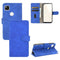 For Google Pixel 4a Solid Color Skin Feel Magnetic Buckle Horizontal Flip Calf Texture PU Leather Case with Holder & Card Slots & Wallet(Blue)