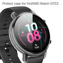 For Huawei Watch GT2 42mm 2 in 1 Tempered Glass Screen Protector + Fully Plating PC Case(Transparent)