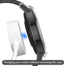 For Huawei Watch GT2 42mm 2 in 1 Tempered Glass Screen Protector + Fully Plating PC Case(Transparent)