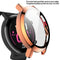 For Huawei Watch GT2 42mm 2 in 1 Tempered Glass Screen Protector + Fully Plating PC Case(Rose Gold)