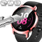 For Huawei Watch GT2 42mm 2 in 1 Tempered Glass Screen Protector + Fully Plating PC Case(Rose Gold)