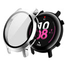 For Huawei Watch GT2 42mm 2 in 1 Tempered Glass Screen Protector + Fully Plating PC Case(Silver)