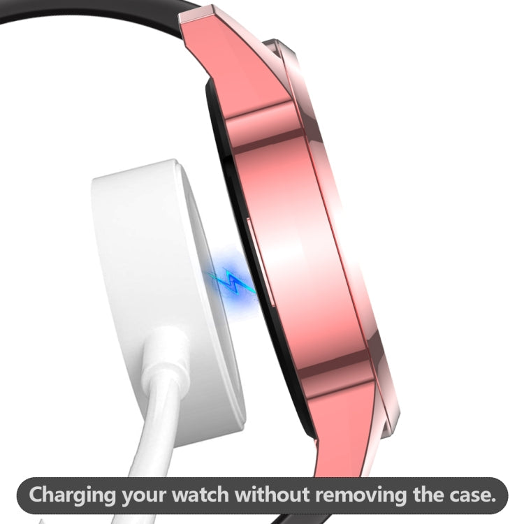 For Huawei Watch GT2 46mm 2 in 1 Tempered Glass Screen Protector + Fully Plating PC Case(Fink)