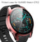 For Huawei Watch GT2 46mm 2 in 1 Tempered Glass Screen Protector + Fully Plating PC Case(Black)