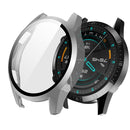 For Huawei Watch GT2 46mm 2 in 1 Tempered Glass Screen Protector + Fully Plating PC Case(Gray)