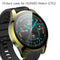 For Huawei Watch GT2 46mm 2 in 1 Tempered Glass Screen Protector + Fully Plating PC Case(Golden)