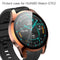 For Huawei Watch GT2 46mm 2 in 1 Tempered Glass Screen Protector + Fully Plating PC Case(Rose Gold)