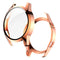 For Huawei Watch GT2 46mm 2 in 1 Tempered Glass Screen Protector + Fully Plating PC Case(Rose Gold)